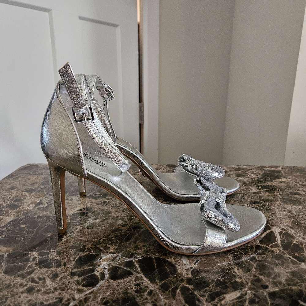 Michael Kors Paris Metallic Heel Sandals